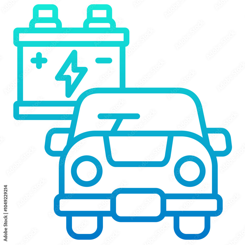 Obraz premium Car Battery Icon