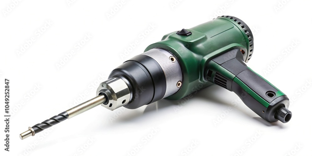 Low angle right angle drill attachment on a white background Low angle right angle drill attachment on a white background