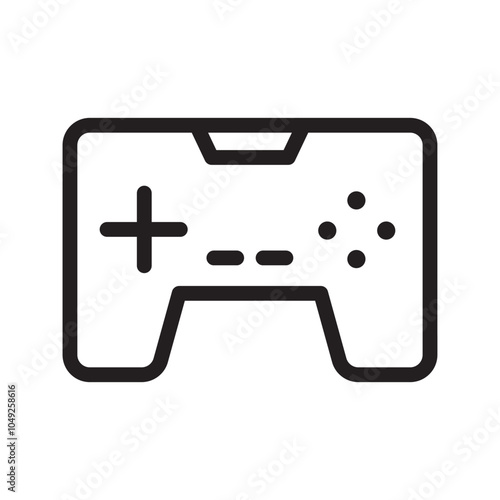 Minimal Gaming Symbol - Stream modern Games - Wireless Controller Icon