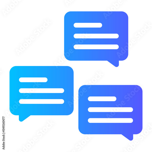 message gradient icon