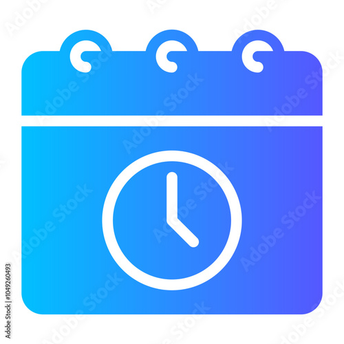 schedule gradient icon