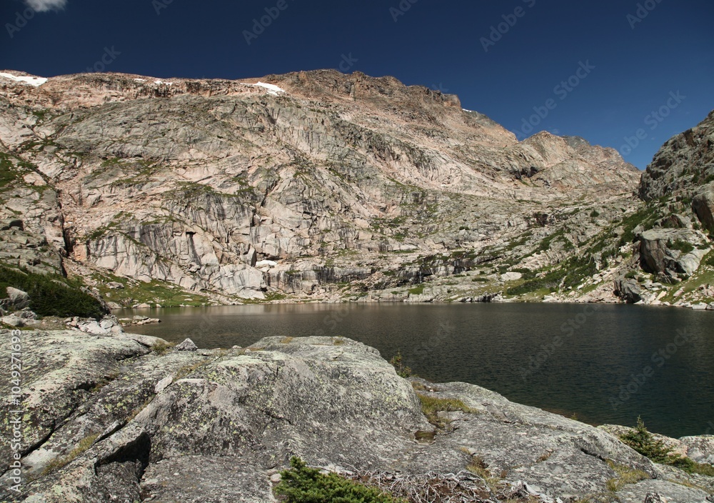 Goat Lake in Beartooth Mountains, Montana Goat Lake in Beartooth Mountains, Montana
