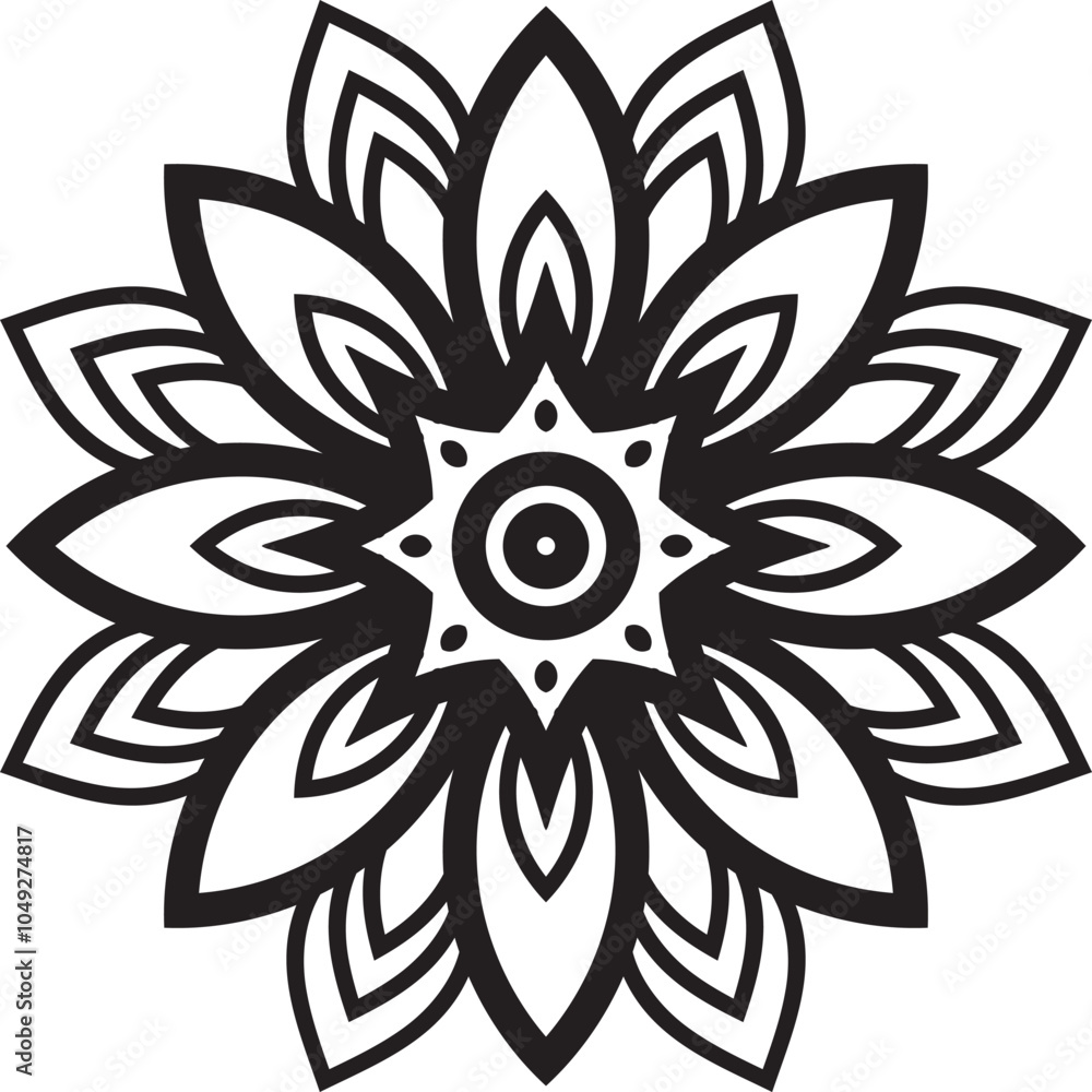 Mandala Art Kit Circular Pattern in Form of Mandala With Flower for Henna, Mehndi, Tattoo, Decoration Decorative Ornament in Ethnic Oriental Style. Mandala Art Kit Circular Pattern in Form of Mandala With Flower for Henna, Mehndi, Tattoo, Decoration Decorative Ornament in Ethnic Oriental Style.