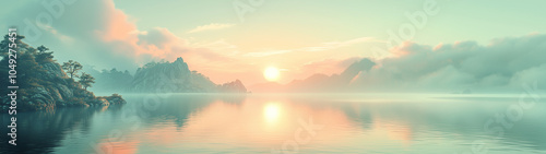 Wallpaper Mural Fond d’écran panoramique apaisant pour grand écran incurvé Torontodigital.ca