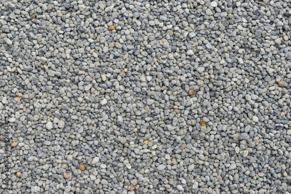 Panorama of seamless gray gravel floor texture and background silhouette Panorama of seamless gray gravel floor texture and background silhouette