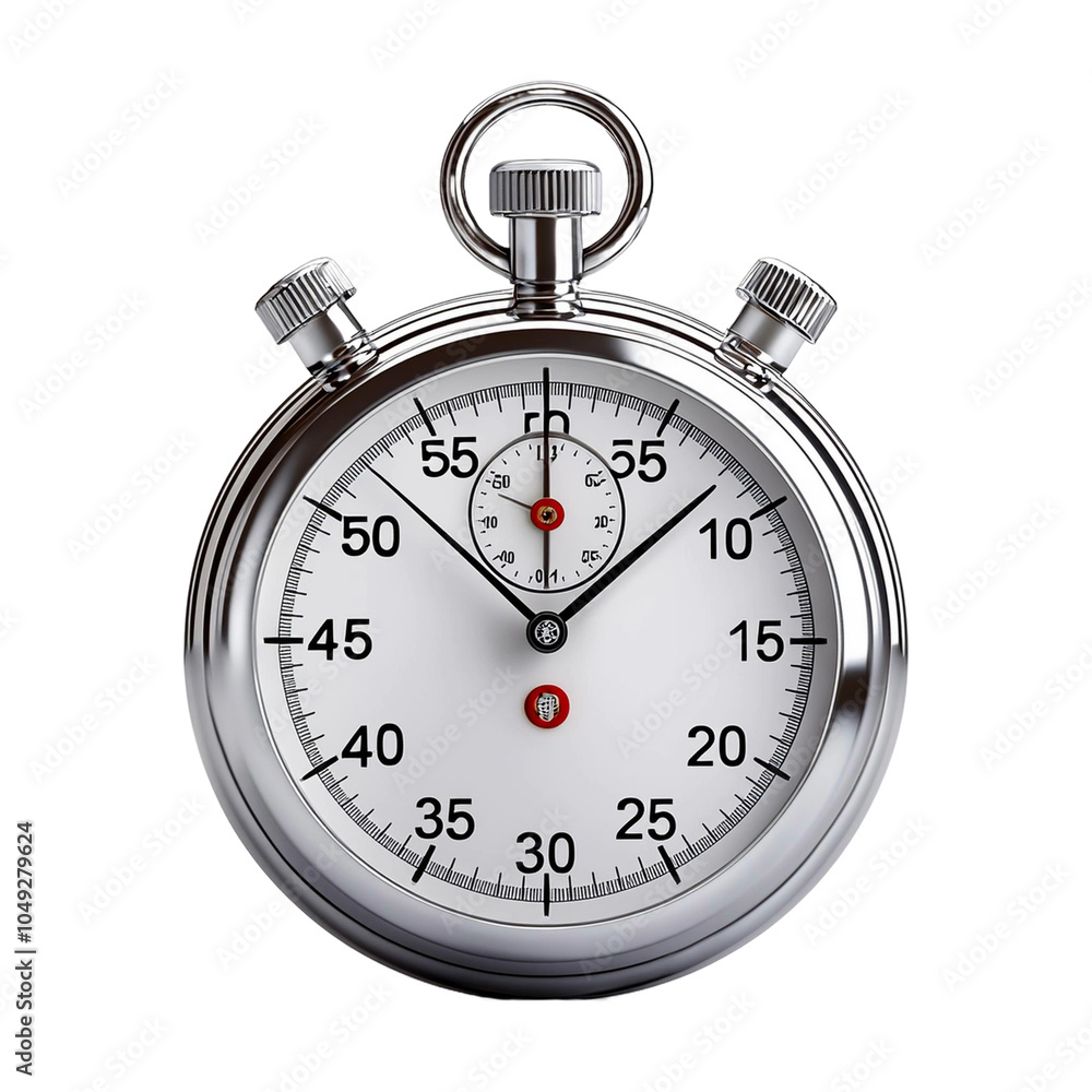 3D Stopwatch ,3D Render isolated on white background 3D Stopwatch ,3D Render isolated on white background