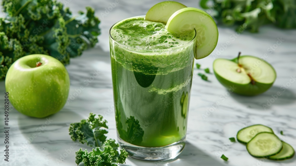 Green Smoothie with Cucumber, Apple, and Kale Green Smoothie with Cucumber, Apple, and Kale