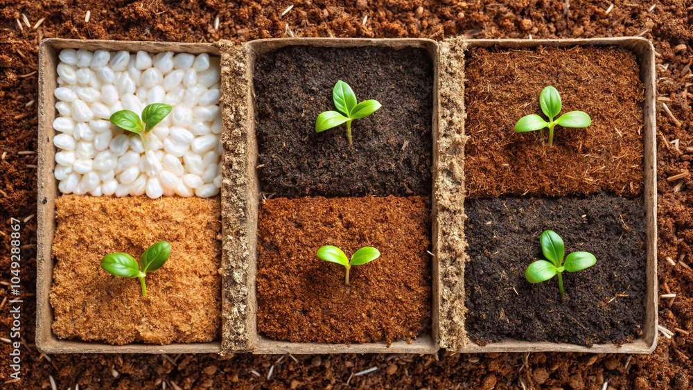 Soil Less Growing Symmetrical germination media soilless growing mix of coconut coir ...