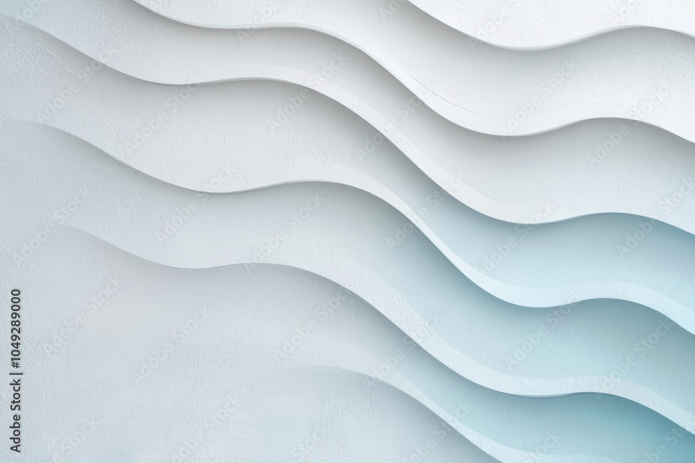 Obraz premium Serene abstract landscape with flowing waves