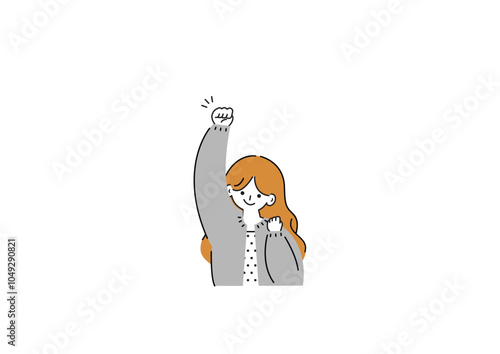 カフェでパソコン作業をする女性