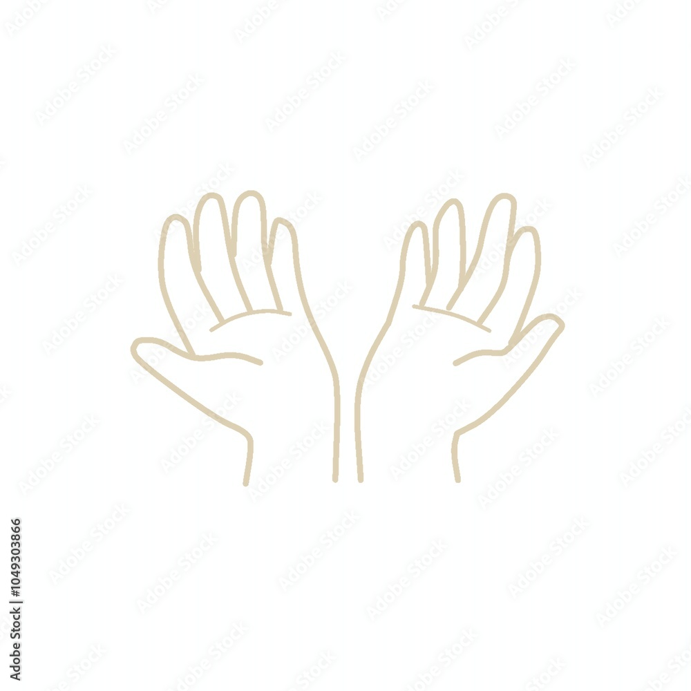 Obraz premium 手のひら