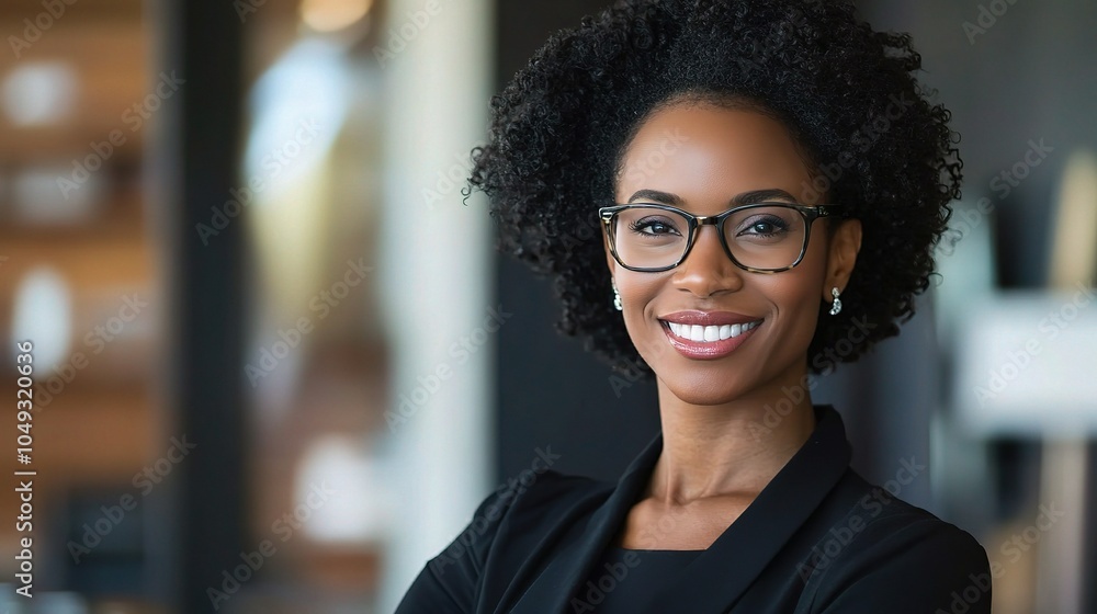Confident Businesswoman in Professional Setting Confident Businesswoman in Professional Setting