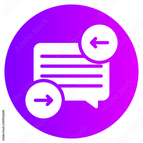auto reply gradient icon