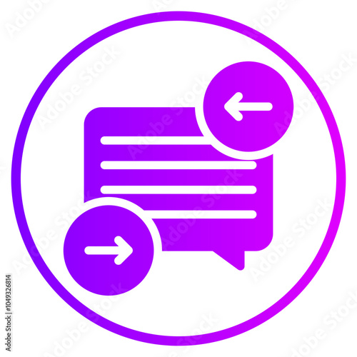 auto reply gradient icon
