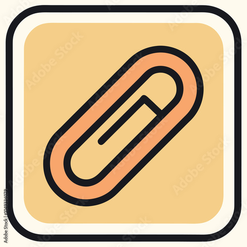 paper clip icon vector