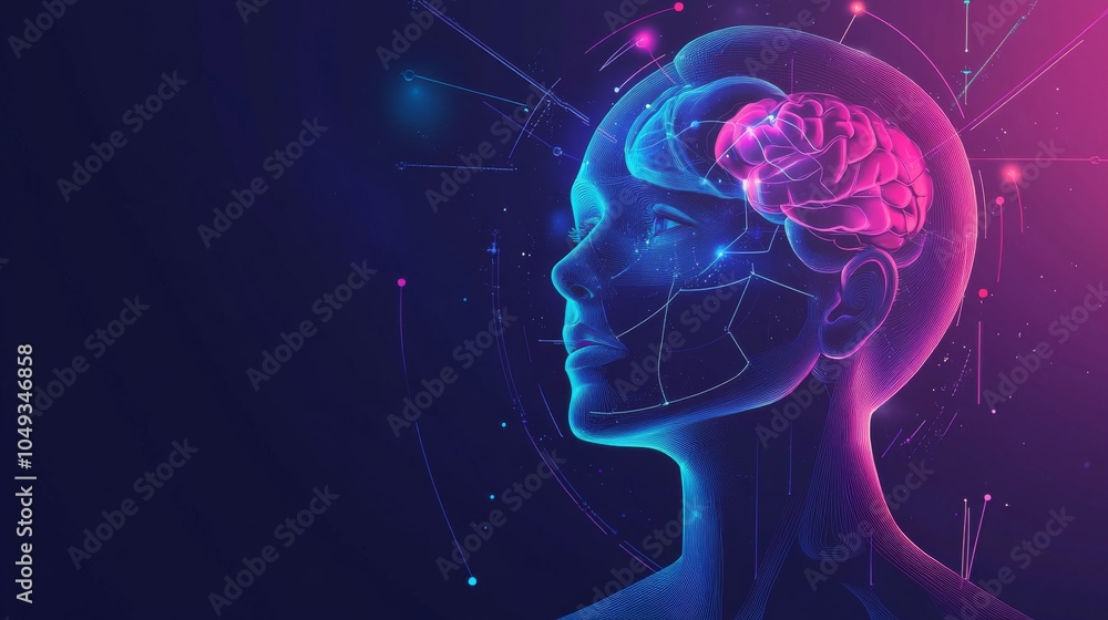 Obraz premium Artificial intelligence is learning and discovering new things