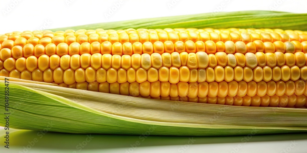 Stalk of corn with yellow corn kernel Stalk of corn with yellow corn kernel