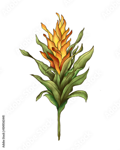 Untitled ArFlower Collection Illustration with Transparent Background. Colorful Spring Floral Set twork