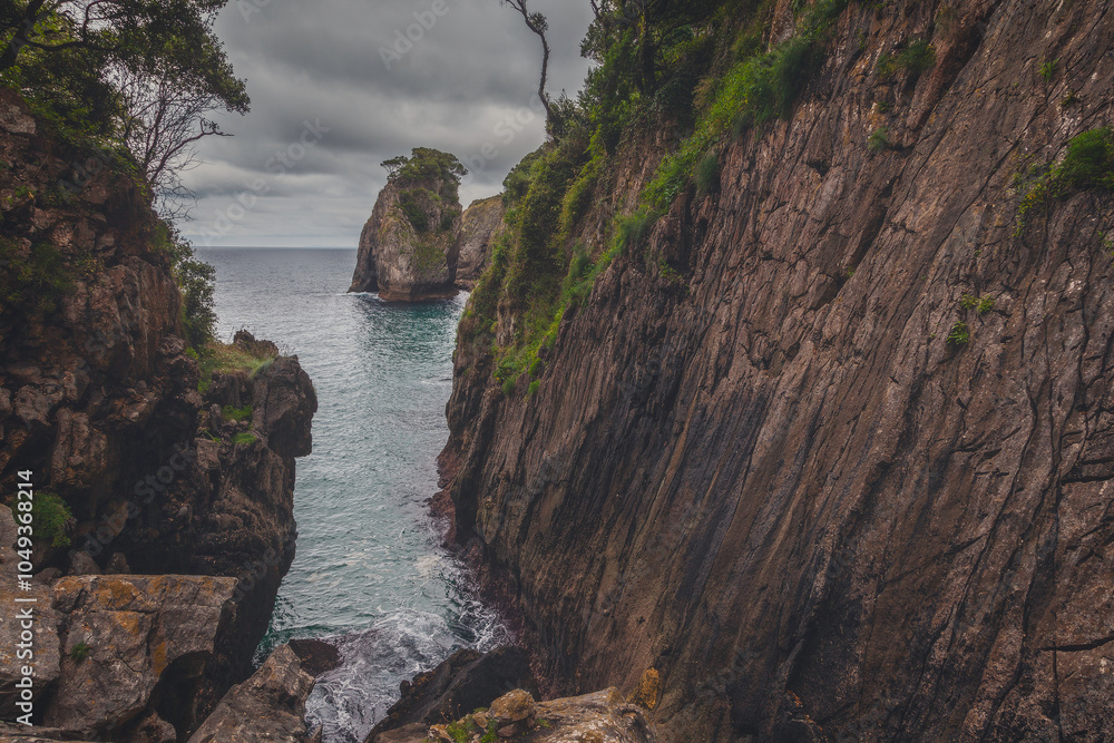 The Passage Between Cliffs to the Sea
