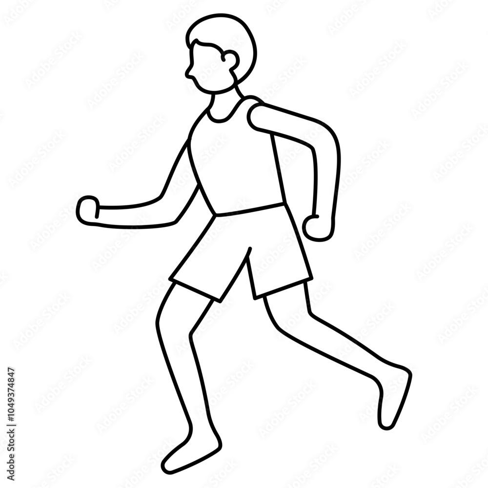 running man icon vector running man icon vector