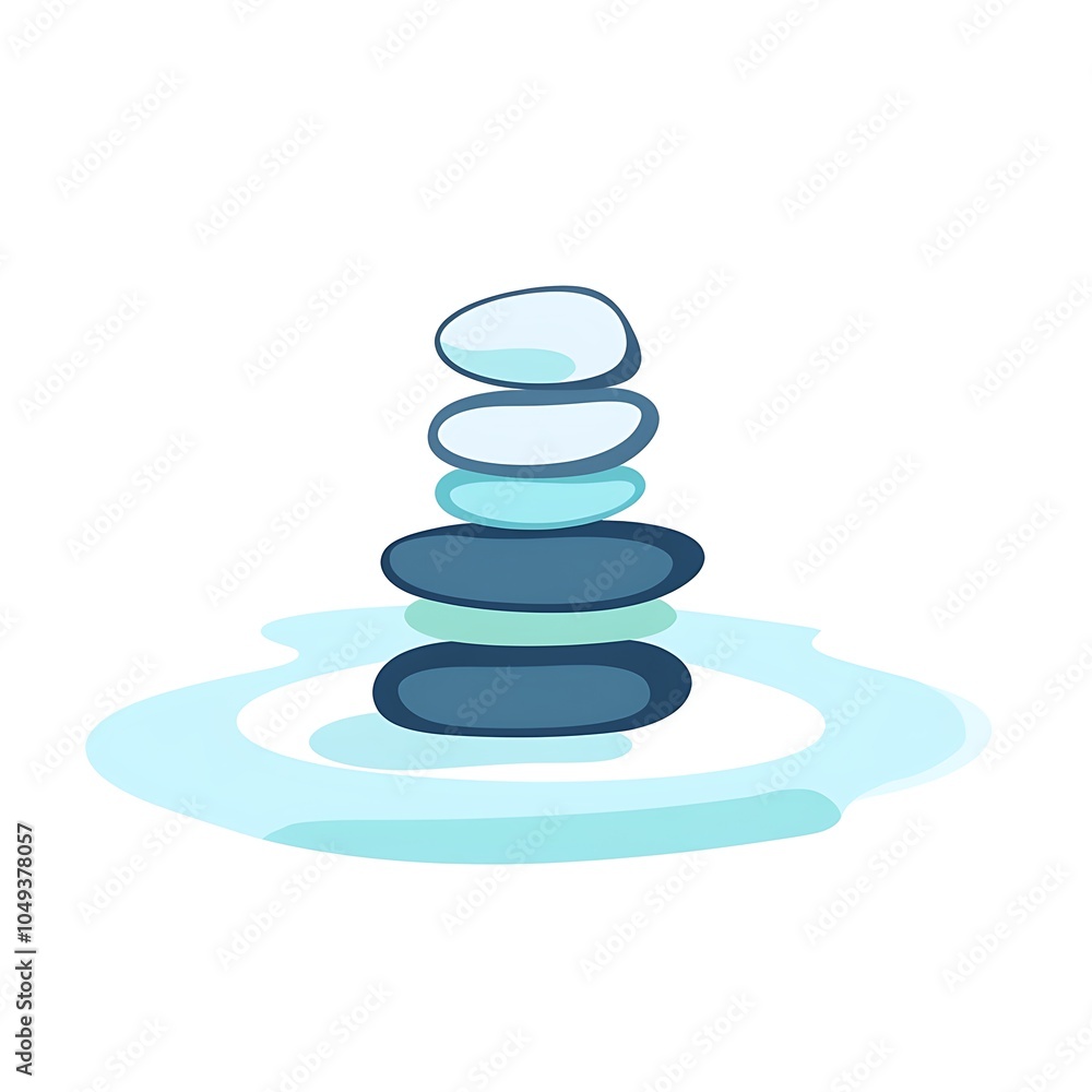 Serene Spa with Calming Smooth Stones Design Serene Spa with Calming Smooth Stones Design