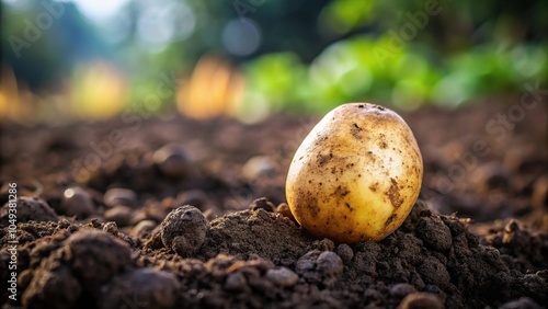 Fresh potatoes growing in nutrient-rich soil under optimal lighting during the annabelle harvest season