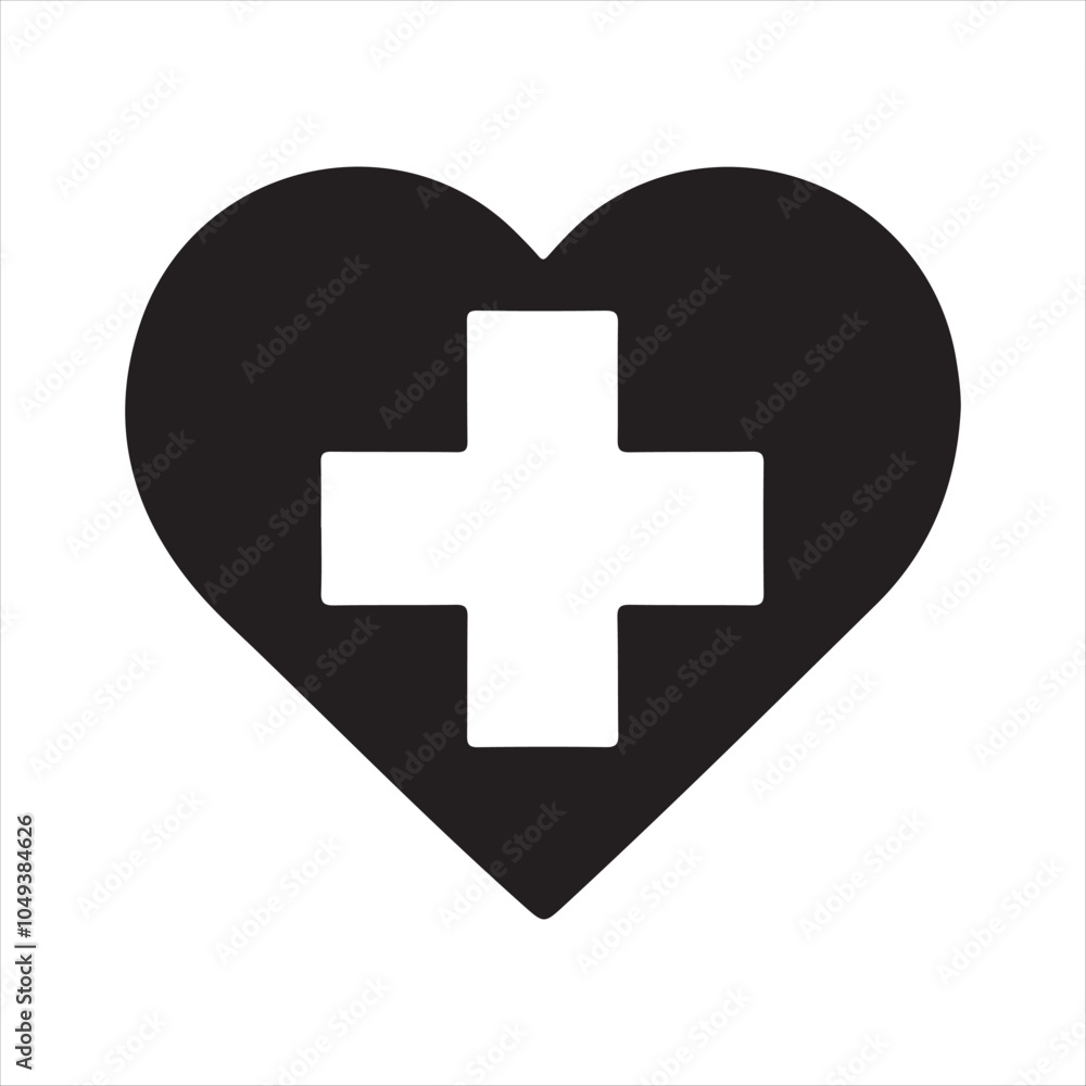 Fototapeta premium Heart first icon