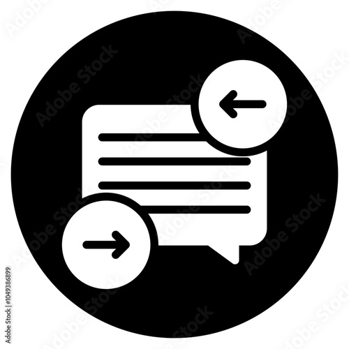 auto reply glyph icon