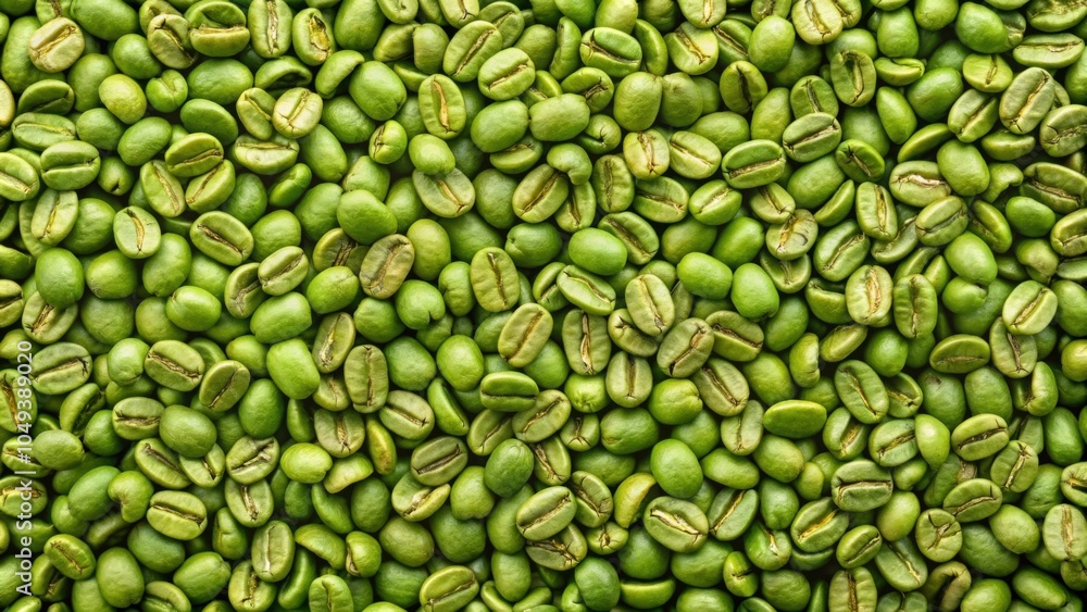 Background with texture of green coffee beans, green, coffee, beans, background, texture, organic, raw, natural, agriculture Background with texture of green coffee beans, green, coffee, beans, background, texture, organic, raw, natural, agriculture