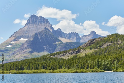 Hiking to Grinnell Glacier at Glacier National Park photo