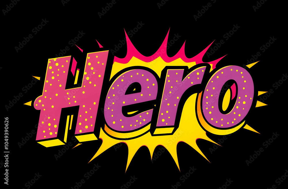 Hero in colorful retro comic style pop art
Hero in colorful retro comic style pop art