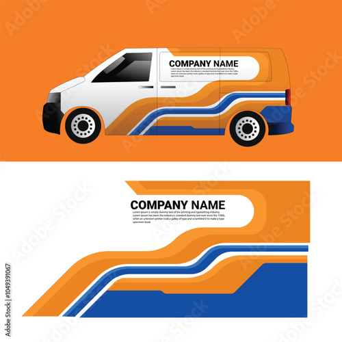 vector design decal wrap body cargo van car