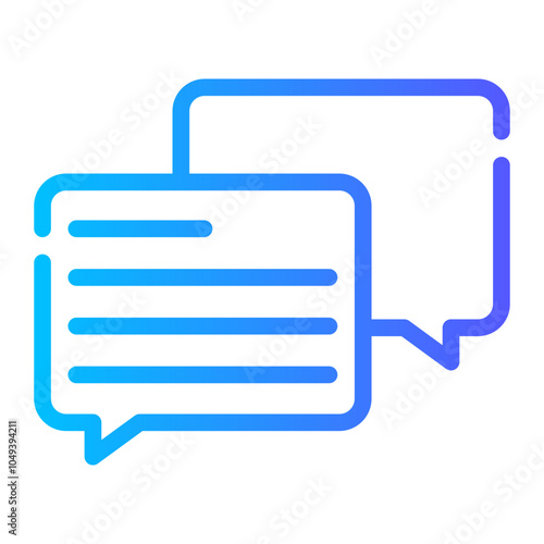 chat bubble gradient icon