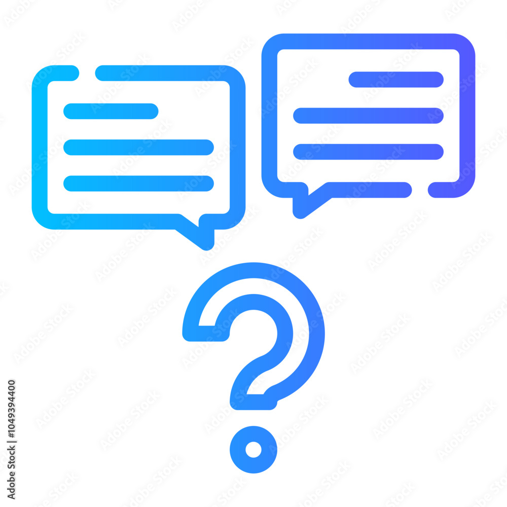 question gradient icon question gradient icon