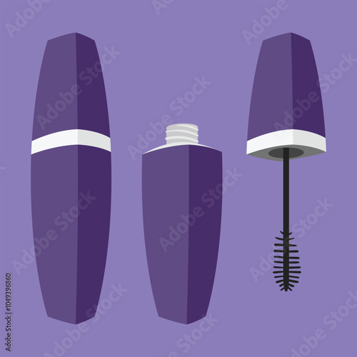 Mascara icon vector. Mascara Make up vector illustration. mascara cosmetic vector