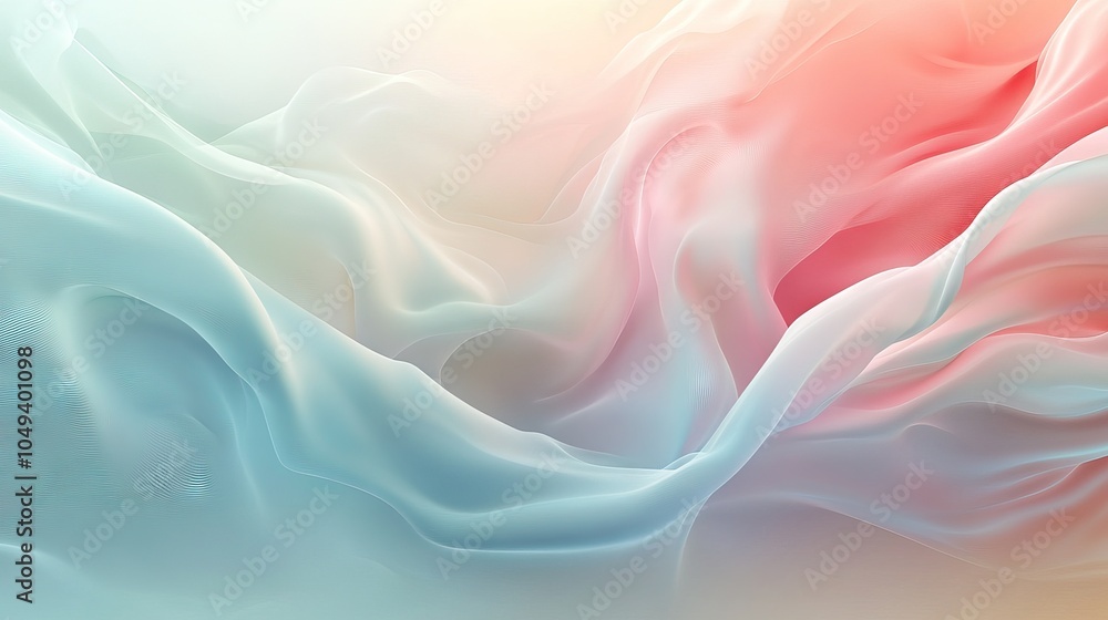 Abstract beautiful background with flowing shiny waves in soft pastel tones Generative AI Abstract beautiful background with flowing shiny waves in soft pastel tones Generative AI