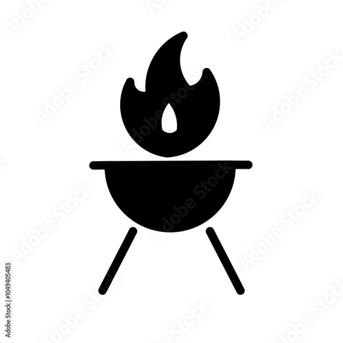 barbecue grill isolated on white