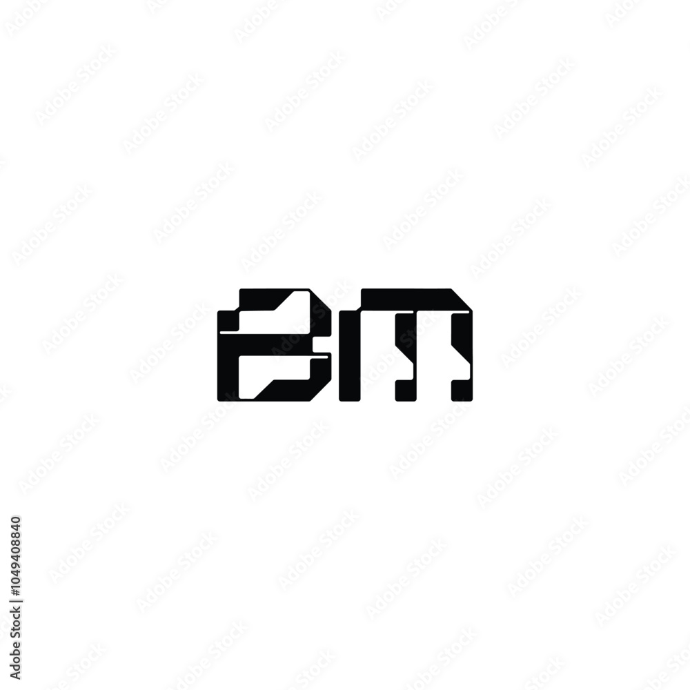 BM monogram logo design letter text name symbol monochrome logotype alphabet character simple logo BM monogram logo design letter text name symbol monochrome logotype alphabet character simple logo