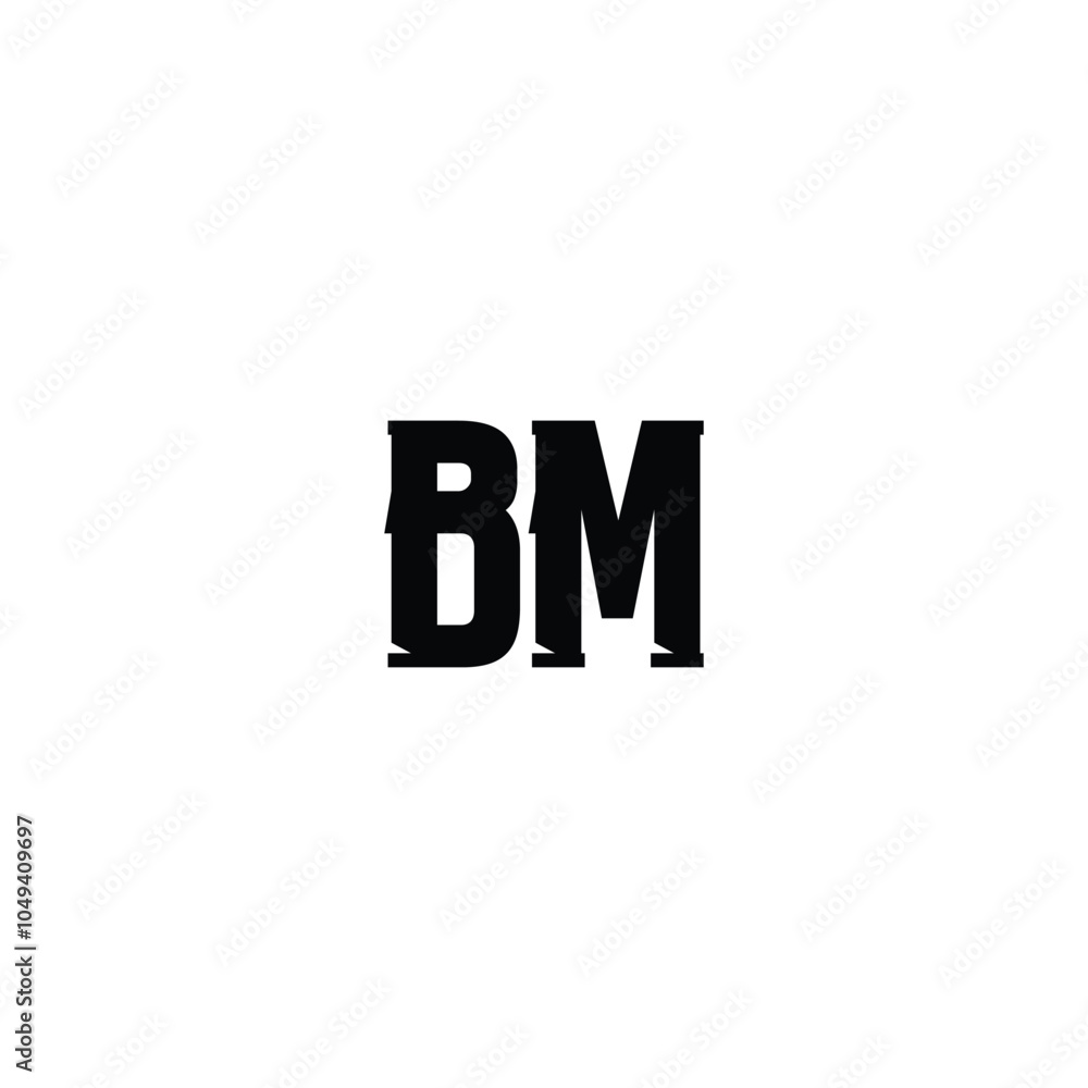 BM monogram logo design letter text name symbol monochrome logotype alphabet character simple logo BM monogram logo design letter text name symbol monochrome logotype alphabet character simple logo