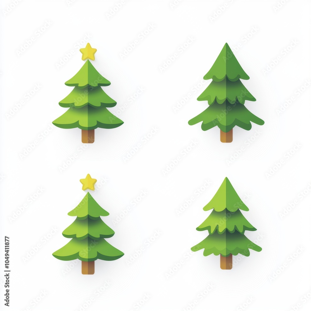 Vector illustration of Christmas tree