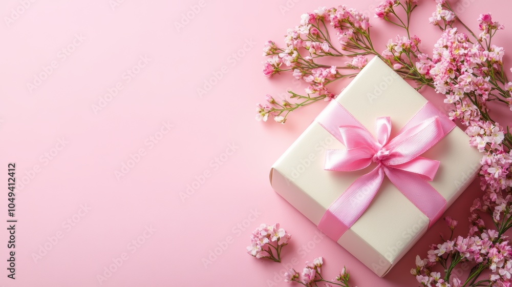 Lovely pink feminine tone gift box for Valentine’s Day, Mother's Day. Lovely pink feminine tone gift box for Valentine’s Day, Mother's Day.