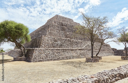 The ruins of Canada de la Virgen, home to one of the northernmost pyramids in Mexico photo