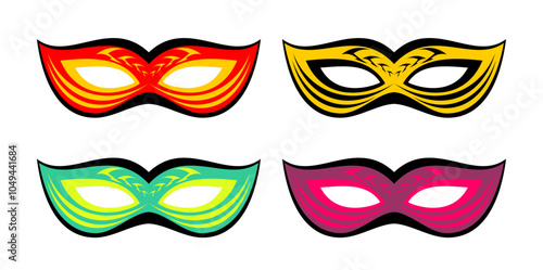 face mask for secret party or carnival