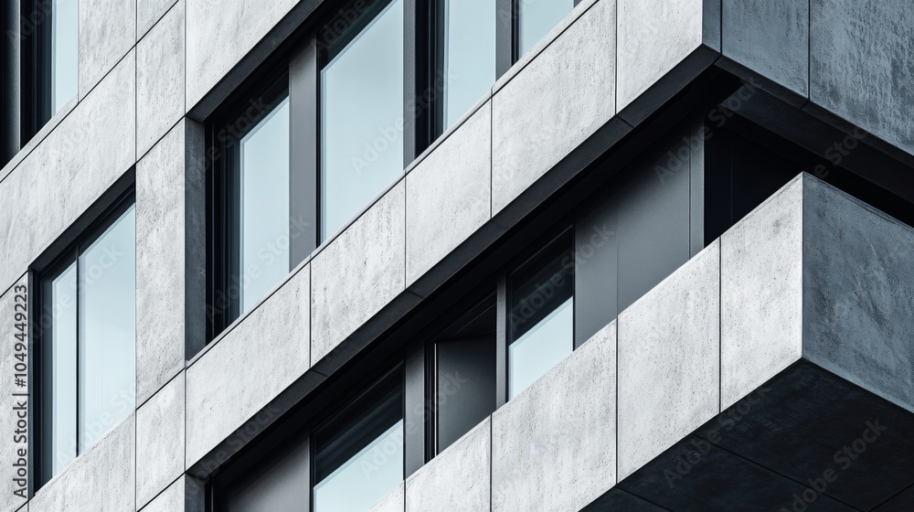 Urban Architecture with Clean Textures and Lines Urban Architecture with Clean Textures and Lines