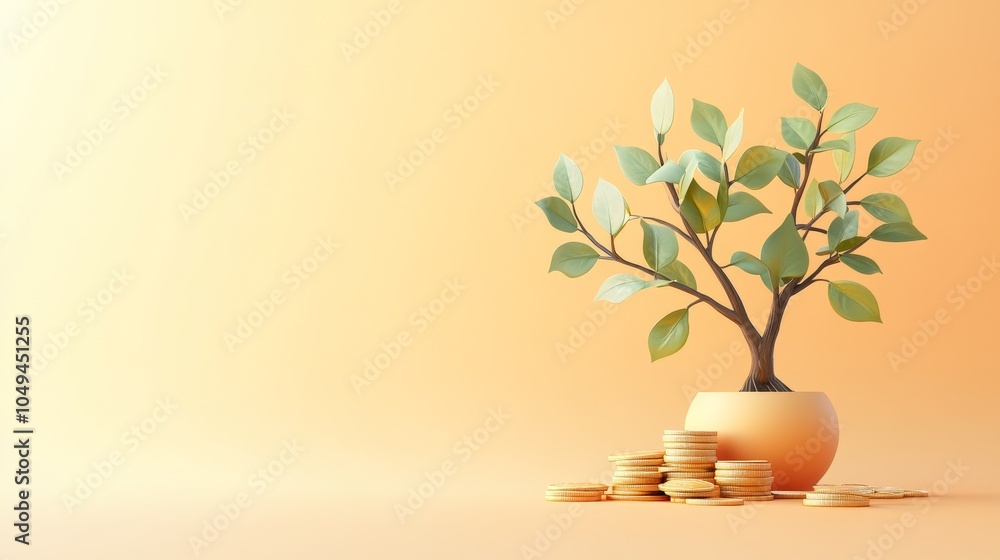 Dividend Dreams, an engaging 3D illustration showcasing strategies for passive income and portfolio growth in finance