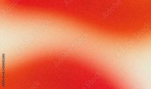 Smooth gradient texture backdrop. Abstract retro red orange color grainy gradient texture, vibrant, warm, glowing, noisy texture colors website cover, header, poster, banner