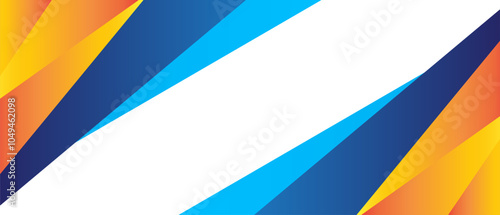 Abstract Blue and Orange Geometric Pattern Background Design