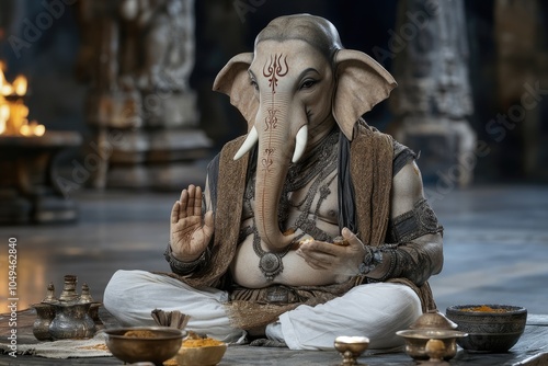 Ganesha festival: Celebrating Ganesh Chaturthi, birthday of elephant-headed god of wisdom, prosperity, alongside Vijaya Dashami marking end of Dasara, Ganesh Jayanti in various traditions photo