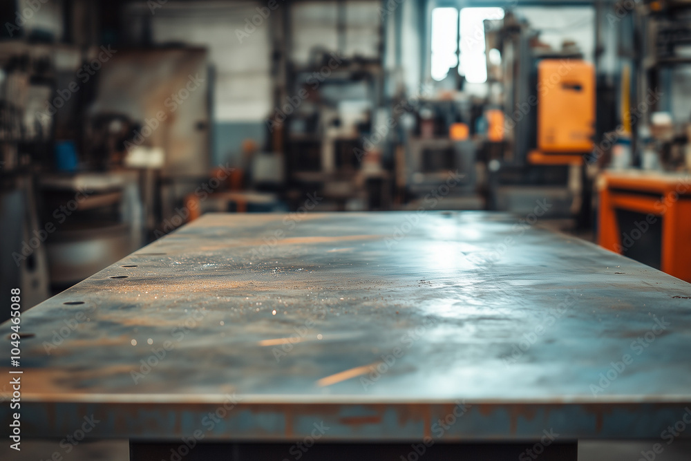Welding Table in a Metalworking Shop: A Sturdy Background for Crafting and Fabricating Welding Table in a Metalworking Shop: A Sturdy Background for Crafting and Fabricating