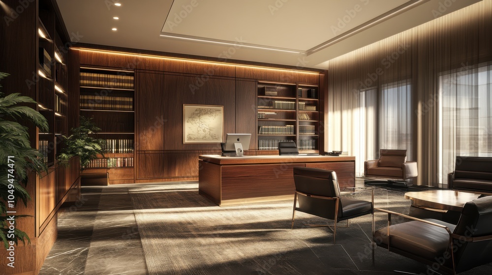 Fototapeta premium Family office: Wealth manager consulting a family office on multi-generational wealth planning